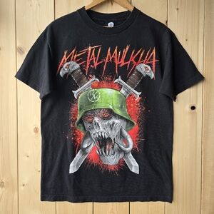 Metal Mulisha Zombie Skull Motocross T Shirt Black Mens Medium